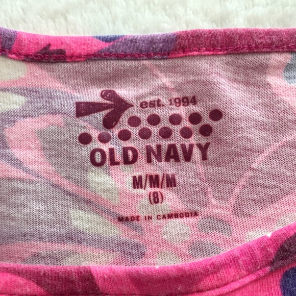 Girls Old Navy Pink Butterfly Shirt Medium(8) 🦋 - Picture 3 of 4